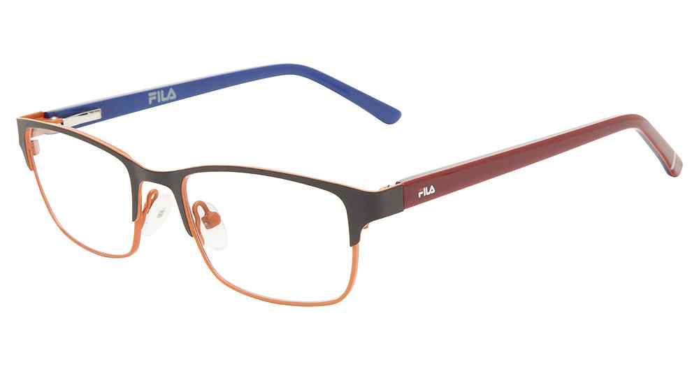 FILA KIDS OPTICAL VF9464 Eyeglasses BLACK-ORANGE-0BLA 47mm