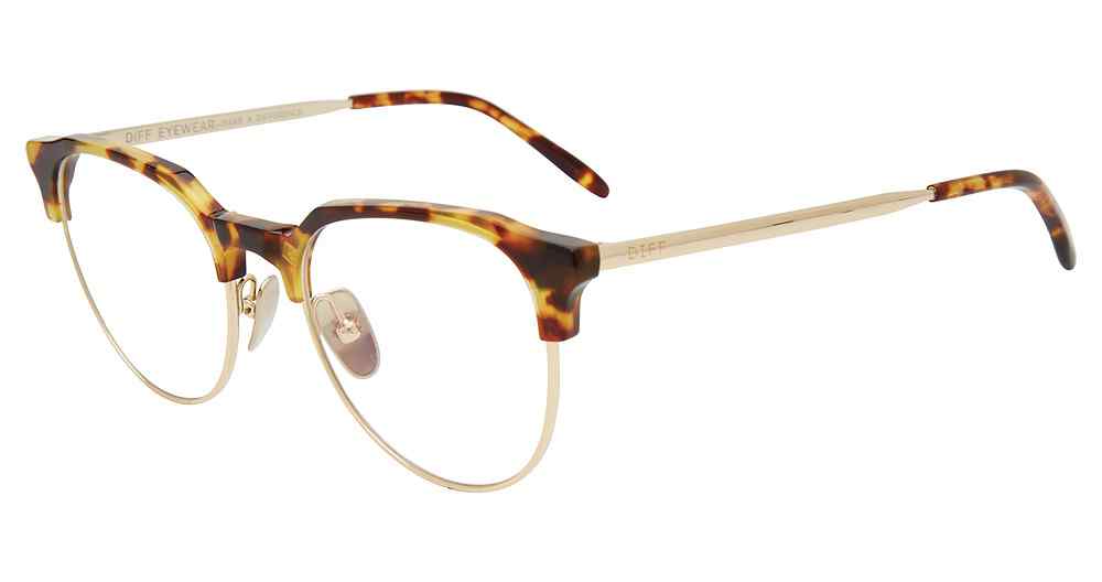 DIFF OPTICAL VDFKIRA Eyeglasses GOLD-BL-0GOL 51mm