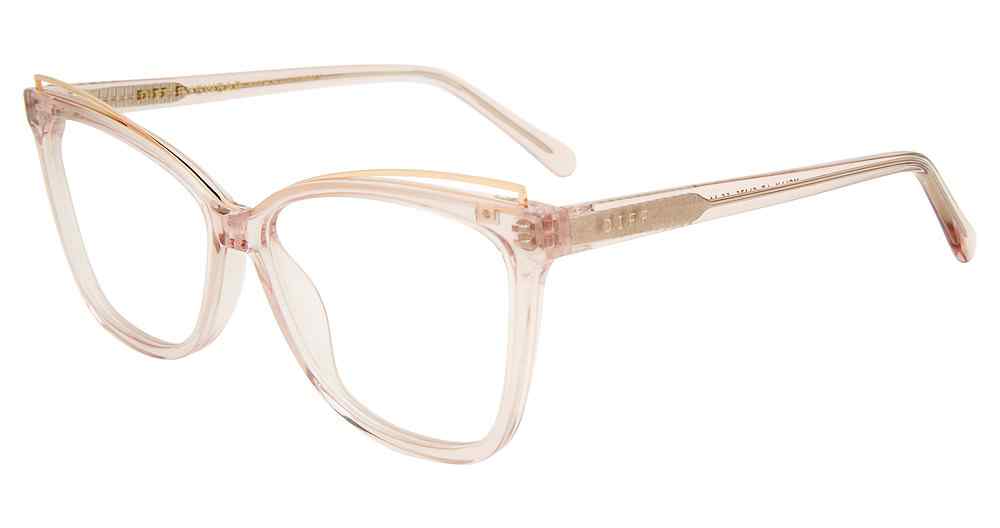 DIFF OPTICAL VDFMLLY Eyeglasses PINK-CRYSTAL-BL-PCRY 56mm