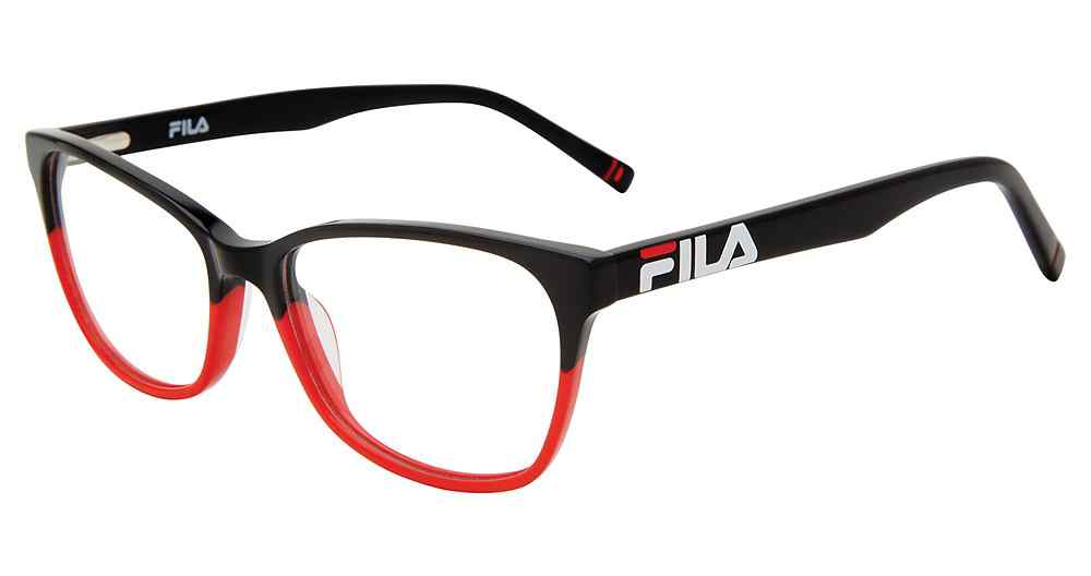 FILA OPTICAL VF9467 Eyeglasses BLK-RED-FADE-BLRE 53mm
