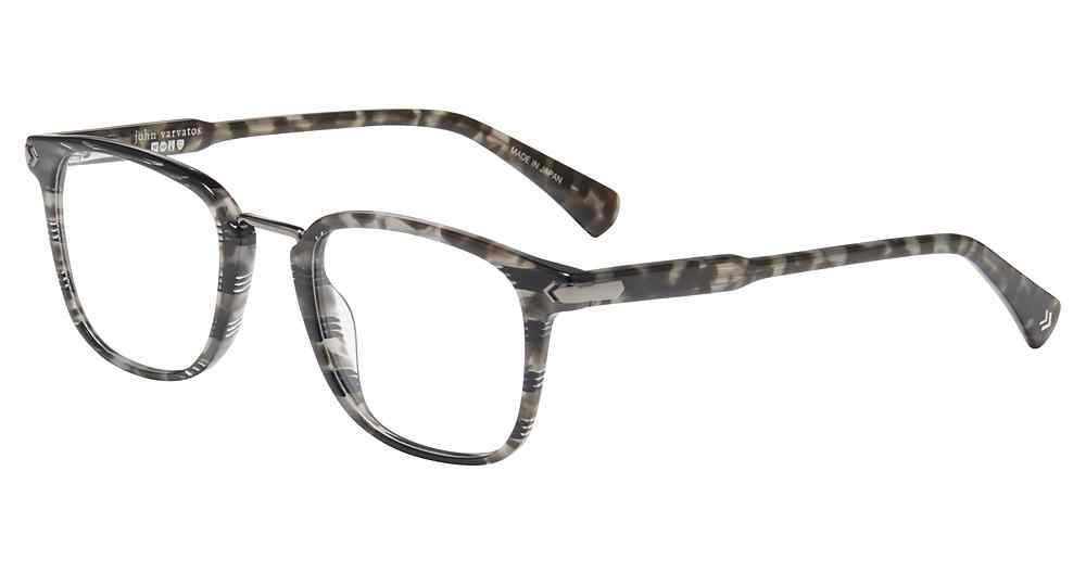 JOHN VARVATOS OPTICAL VJV423 Eyeglasses STRIPED-SMOKE-0SSM 49mm