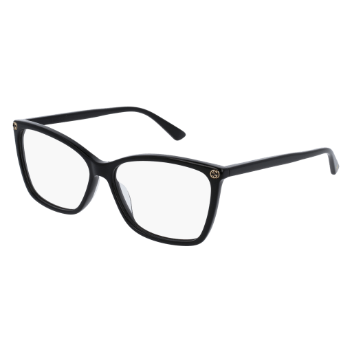 Gucci GG0025O Eyeglasses 001 BLACK 56mm