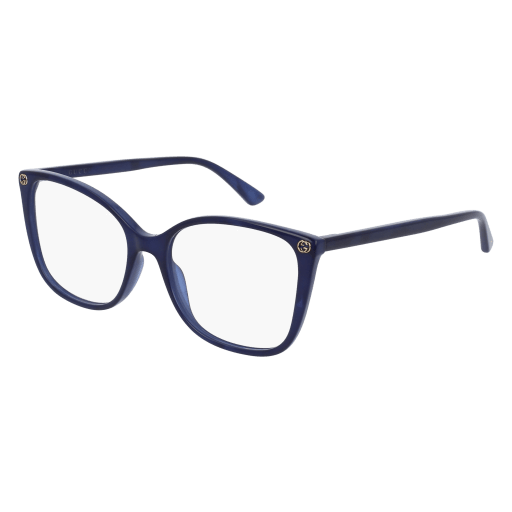 Gucci GG0026O Eyeglasses 005 BLUE 53mm
