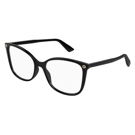 Gucci GG0026O Eyeglasses 001 BLACK 53mm