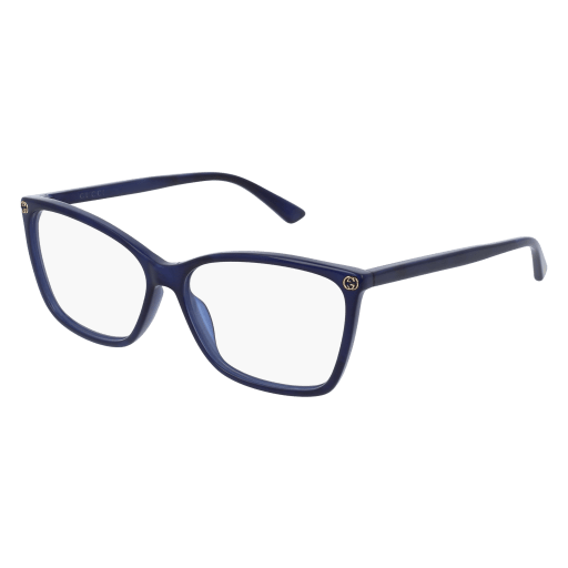 Gucci GG0025O Eyeglasses 005 BLUE 56mm
