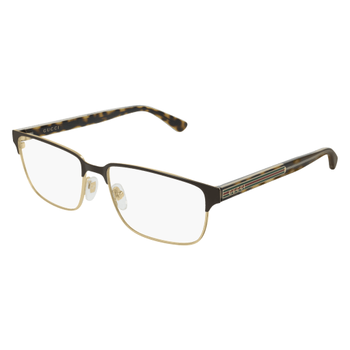 Gucci GG0383O Eyeglasses 005 BROWN 58mm