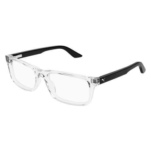 Puma PJ0009O Eyeglasses 010 CRYSTAL 49mm