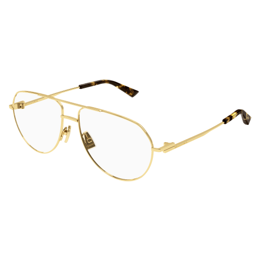 Bottega-Veneta BV1302O Eyeglasses 001 GOLD 57mm