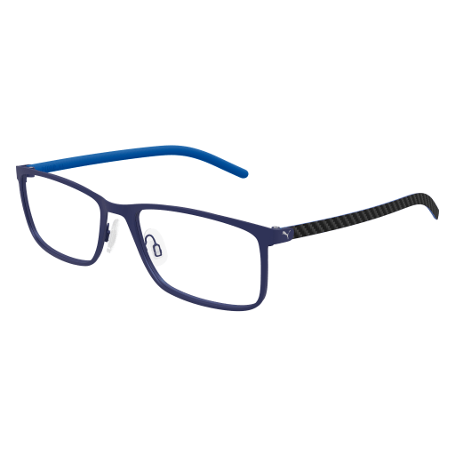 Puma PU0490O Eyeglasses 004 BLUE 58mm
