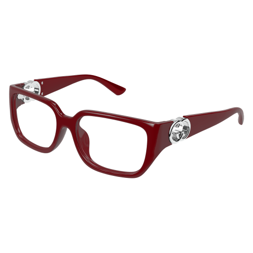 Gucci GG1694OA Eyeglasses 003 BURGUNDY 55mm