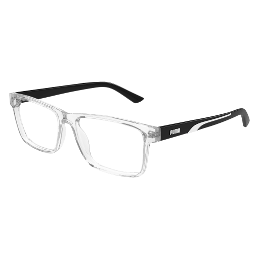 Puma PU0473O Eyeglasses 004 CRYSTAL 56mm