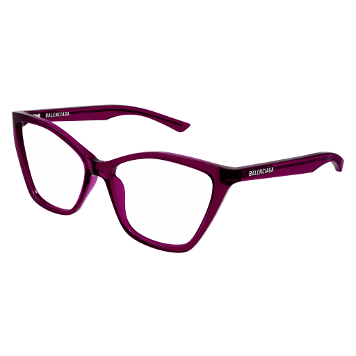 Balenciaga BB0405O Eyeglasses 004 BURGUNDY 57mm