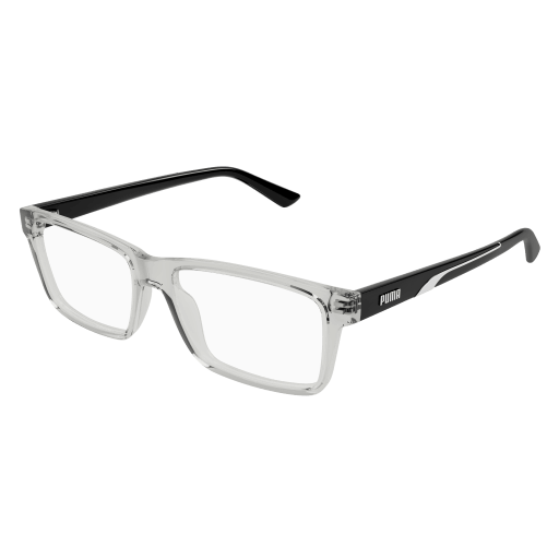 Puma PU0471O Eyeglasses 005 CRYSTAL 55mm