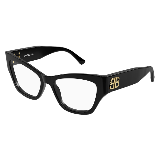 Balenciaga BB0362O Eyeglasses 001 BLACK 54mm