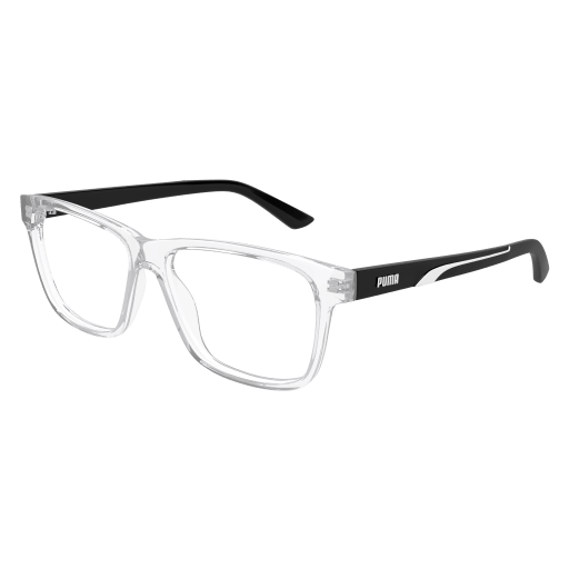 Puma PU0470O Eyeglasses 004 CRYSTAL 57mm