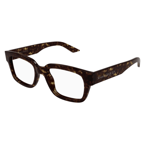 Alexander-McQueen AM0454O Eyeglasses 002 HAVANA 52mm