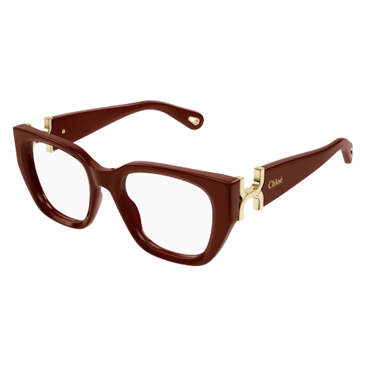 Chloé CH0238O Eyeglasses 004 BURGUNDY 51mm