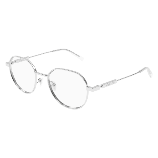 Alexander-McQueen AM0479O Eyeglasses 001 SILVER 50mm