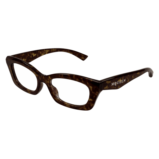 Alexander-McQueen AM0474O Eyeglasses 002 HAVANA 52mm