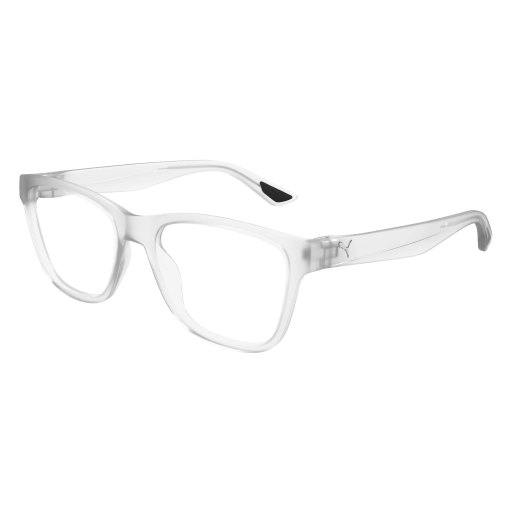 Puma PU0485O Eyeglasses 010 CRYSTAL 57mm