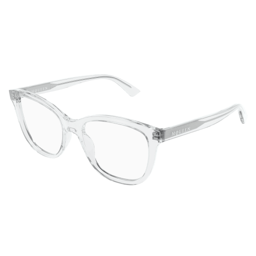 Alexander-McQueen AM0487O Eyeglasses 005 CRYSTAL 54mm