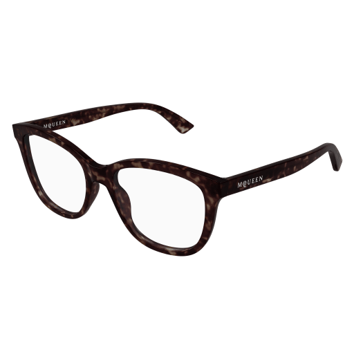 Alexander-McQueen AM0487O Eyeglasses 002 HAVANA 54mm