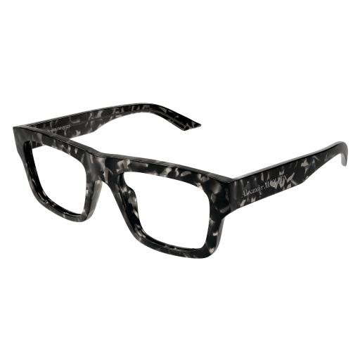 Alexander-McQueen AM0452O Eyeglasses 002 HAVANA 52mm