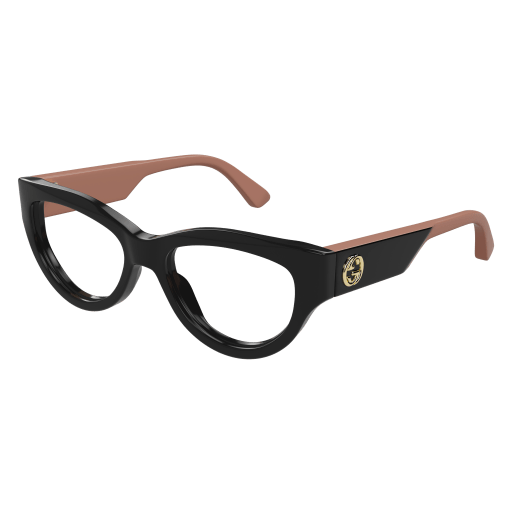 Gucci GG1665O Eyeglasses 008 BLACK 53mm