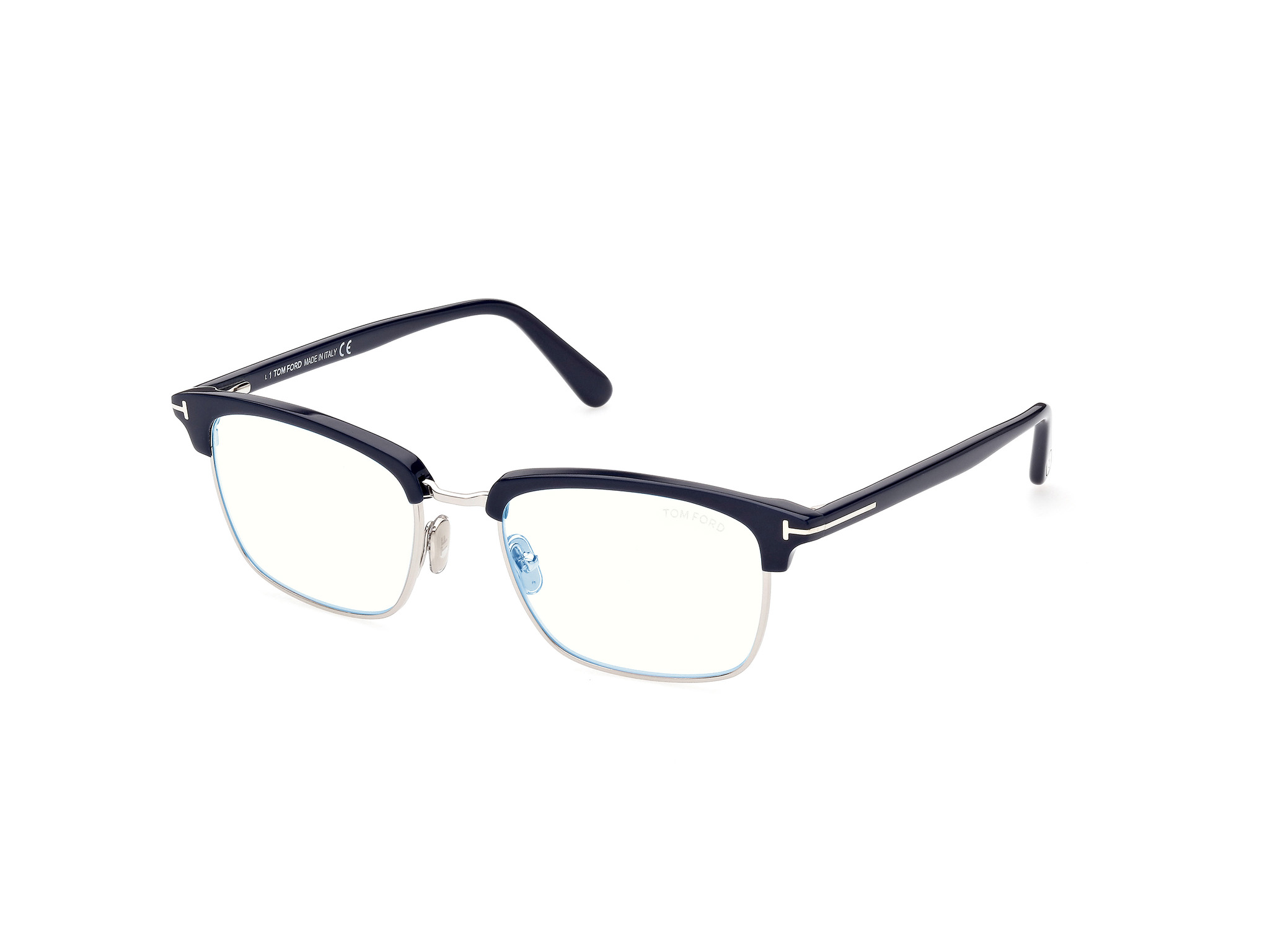 TOM FORD FT5801-B Eyeglasses 001 – SHINY GUNMETAL / SHINY BLACK 54mm