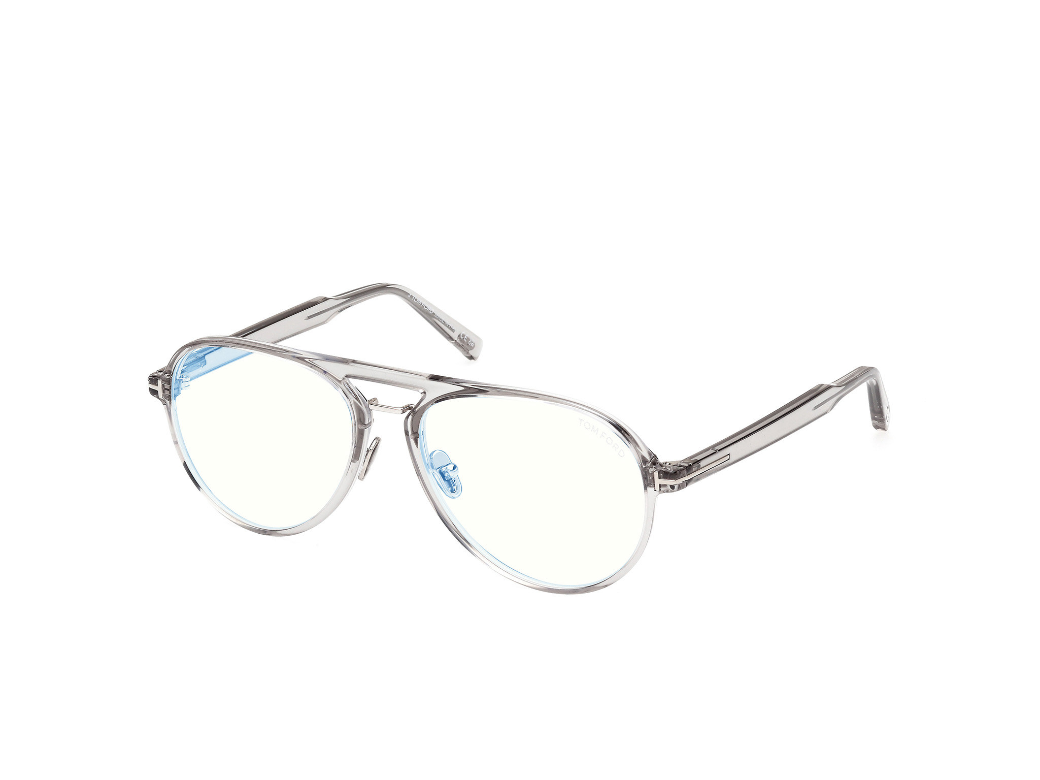 TOM FORD FT5981-B Eyeglasses 020 – SHINY GREY 57mm