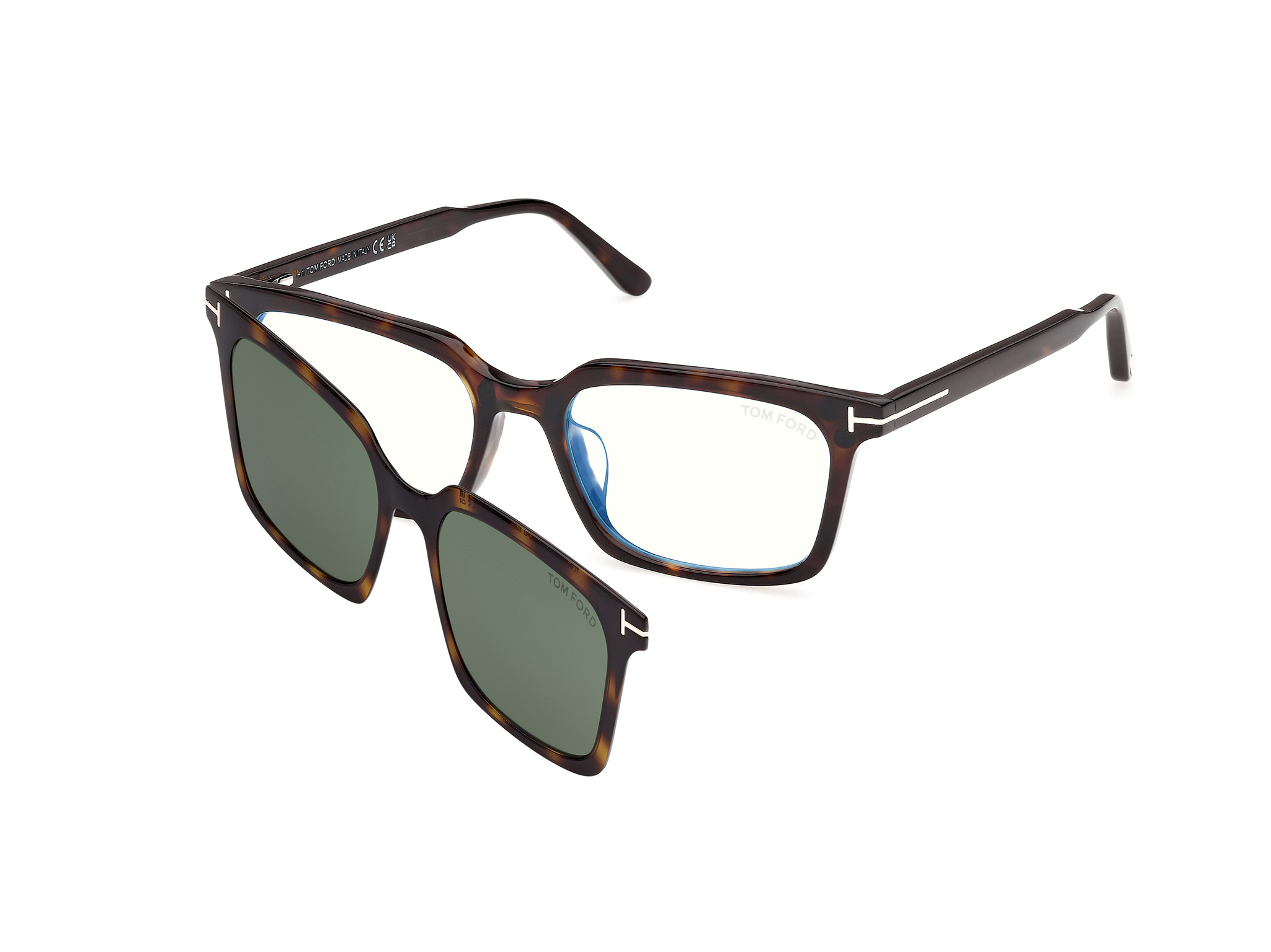 TOM FORD FT6153-D-B Eyeglasses 001 – SHINY BLACK 57mm