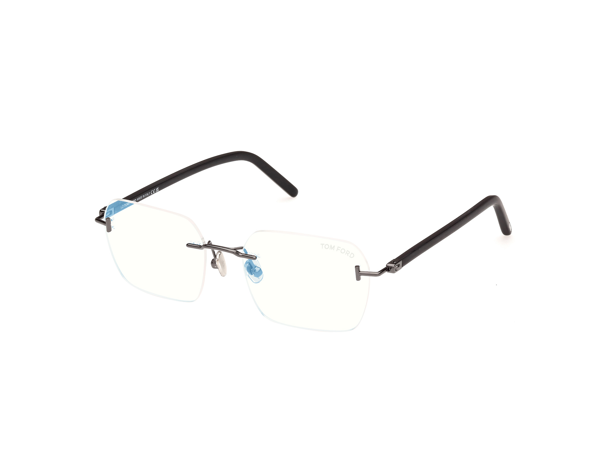 TOM FORD FT5934-B Eyeglasses 016 – SHINY PALLADIUM / DARK HAVANA 54mm