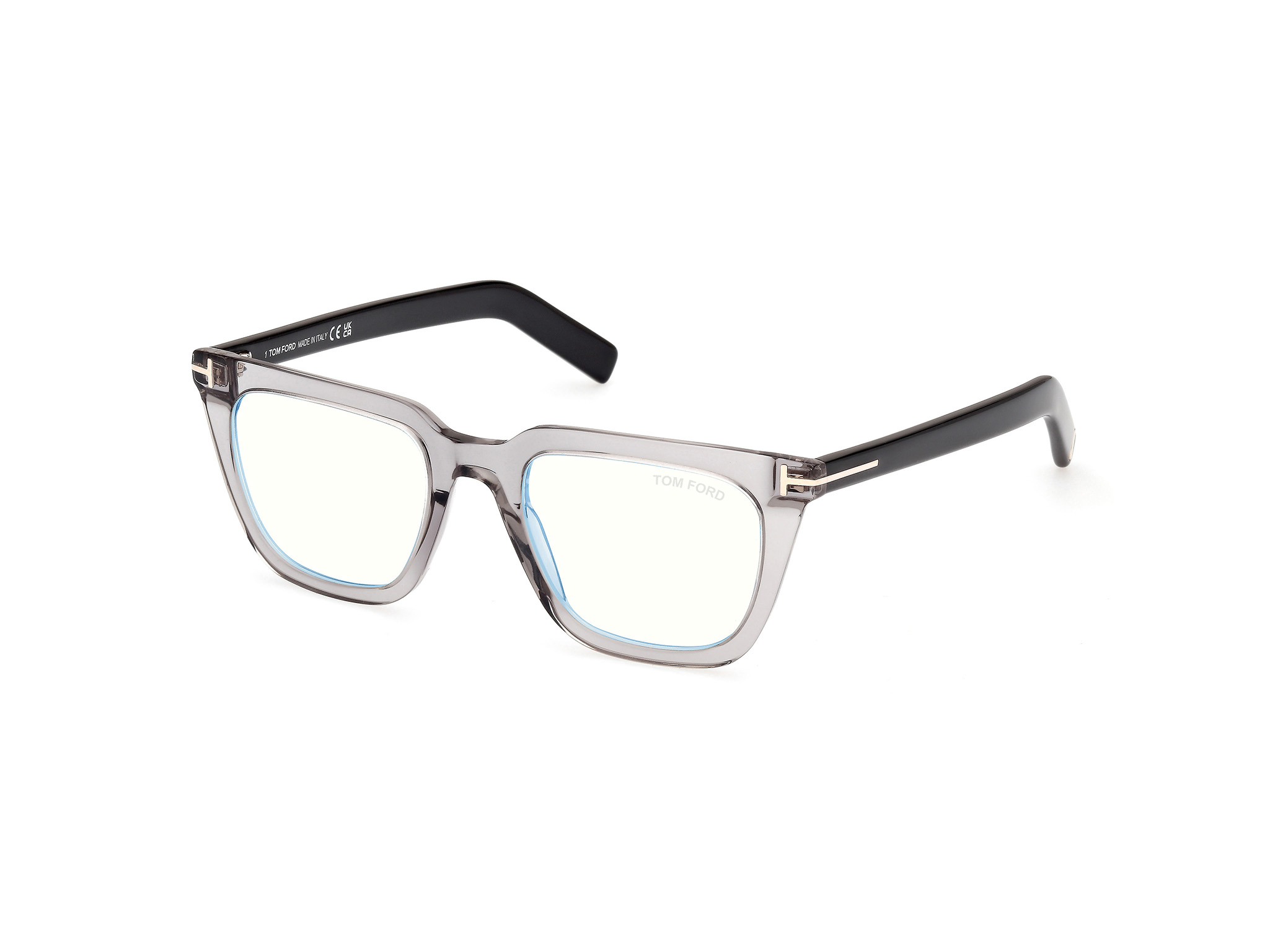 TOM FORD FT5963-B Eyeglasses 020 – SHINY GREY / SHINY BLACK 50mm