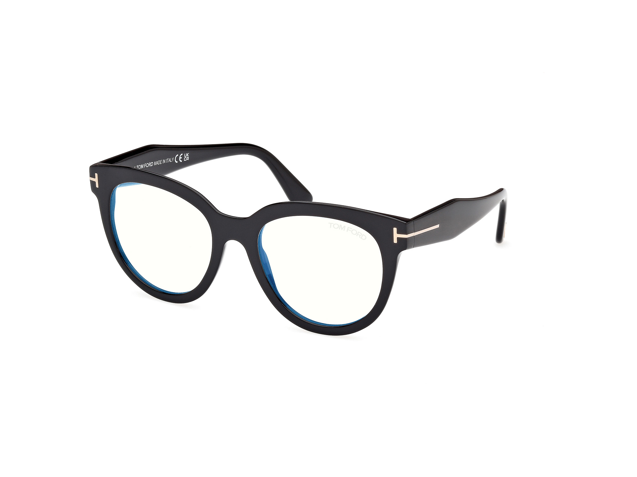 TOM FORD FT5987-B Eyeglasses 001 - SHINY BLACK 52mm