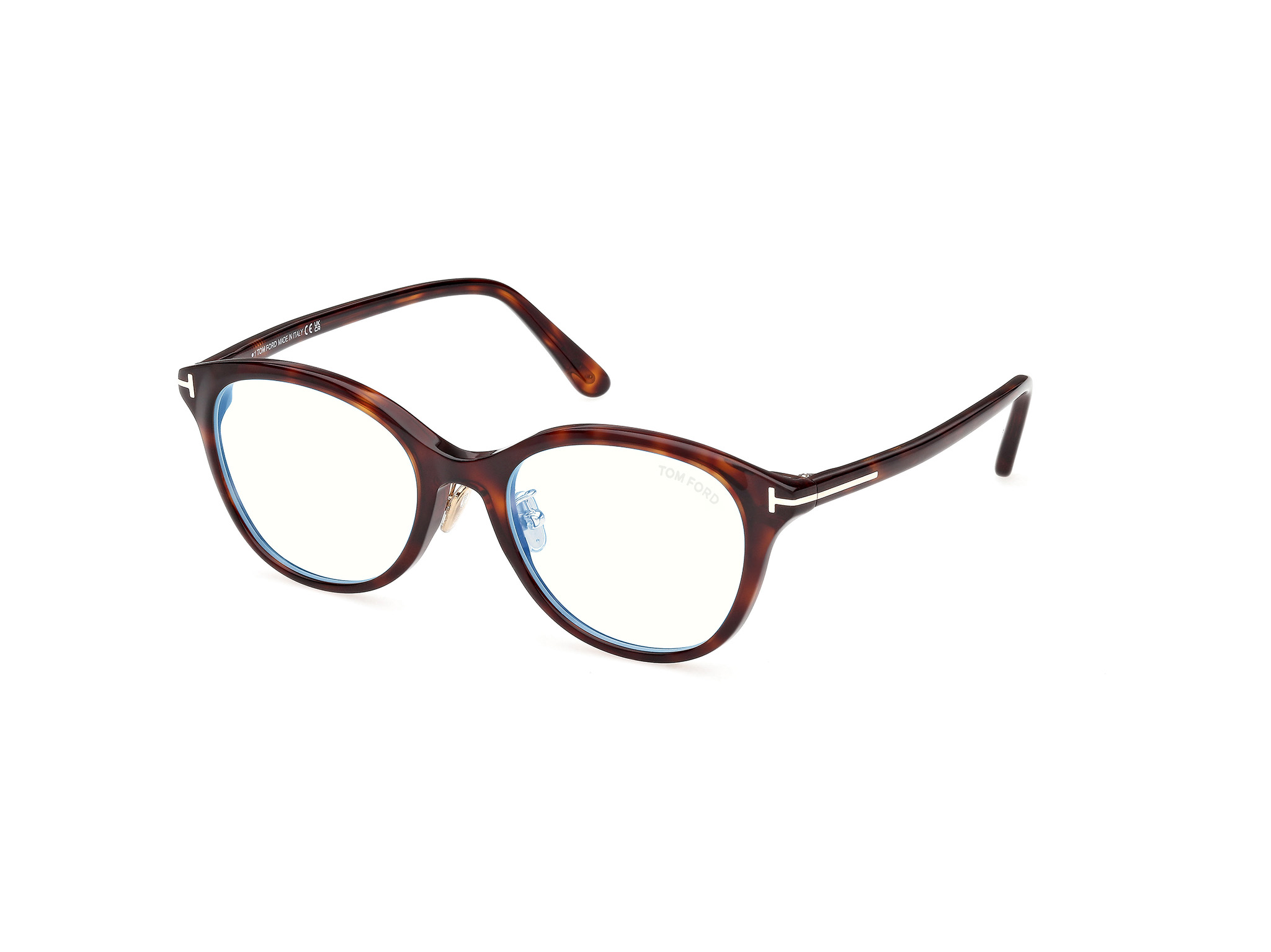 TOM FORD FT6102-D-B Eyeglasses 054 - RED HAVANA 52mm