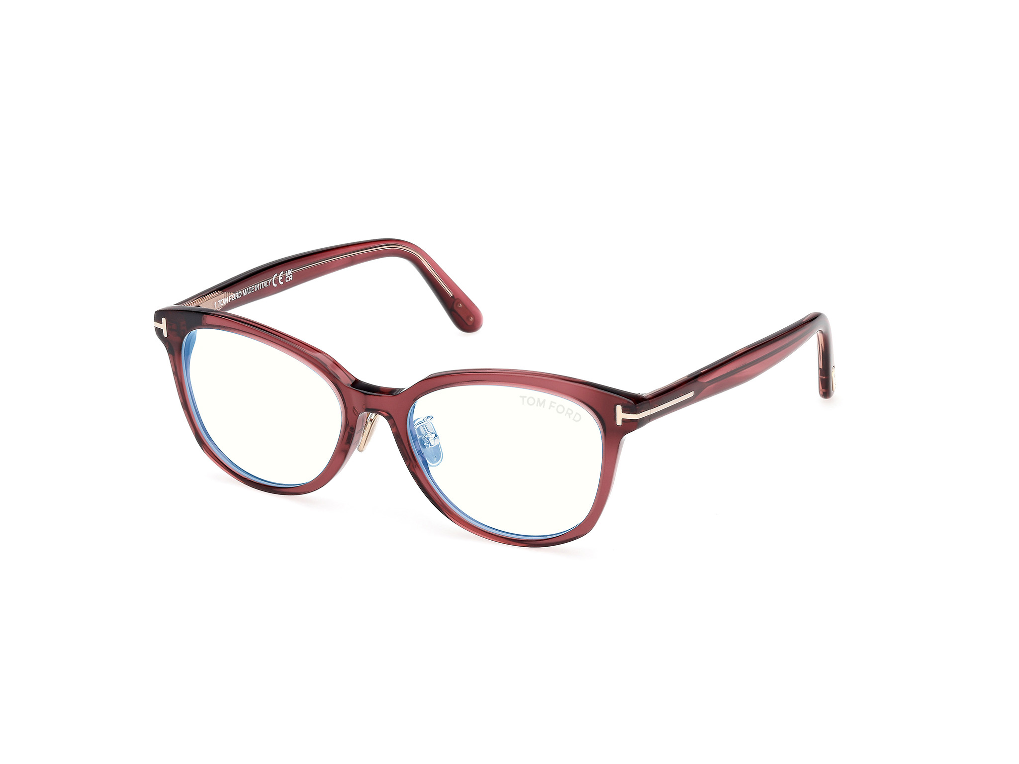 TOM FORD FT6104-D-B Eyeglasses 020 - SHINY GREY 52mm