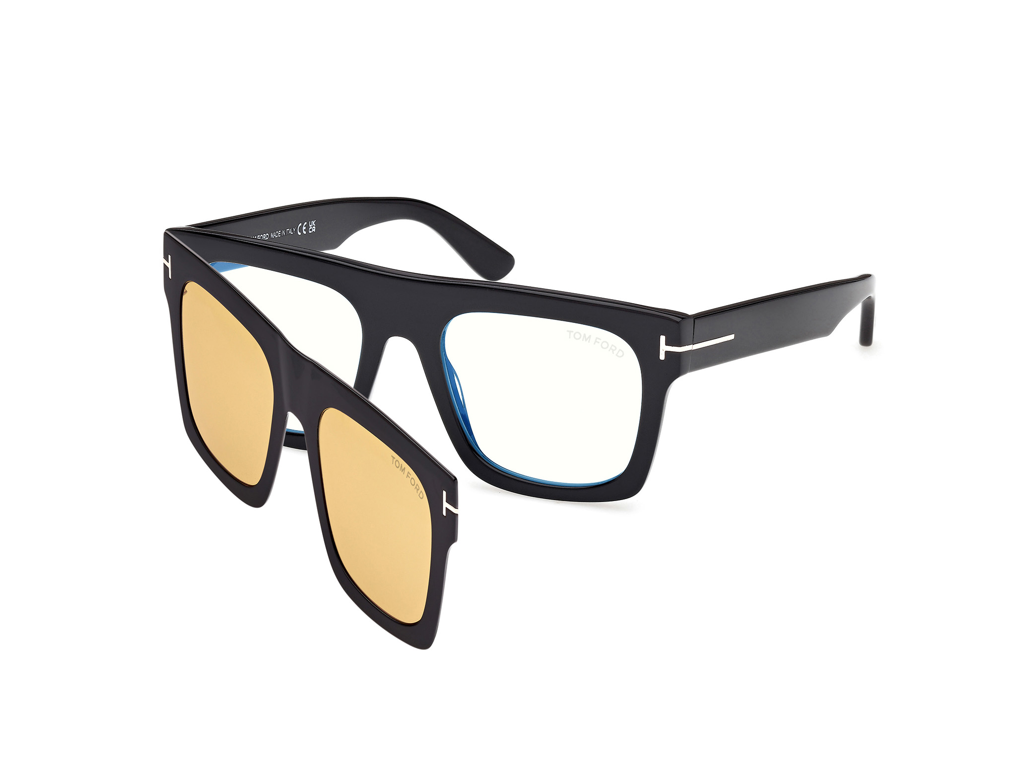 TOM FORD FT6068-B Eyeglasses 001 - SHINY BLACK 53mm