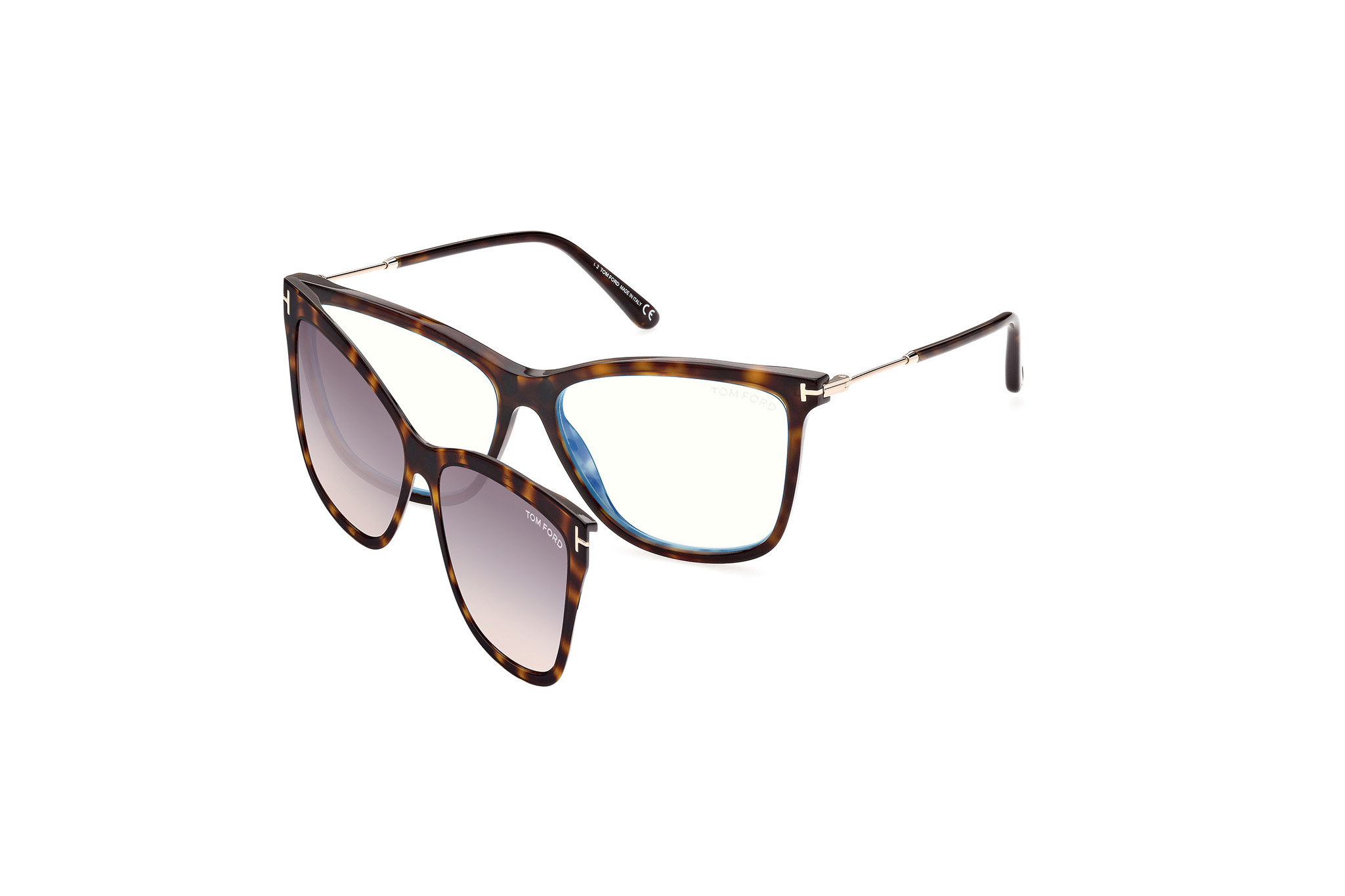TOM FORD FT5824-B Eyeglasses 052 – DARK HAVANA 56mm