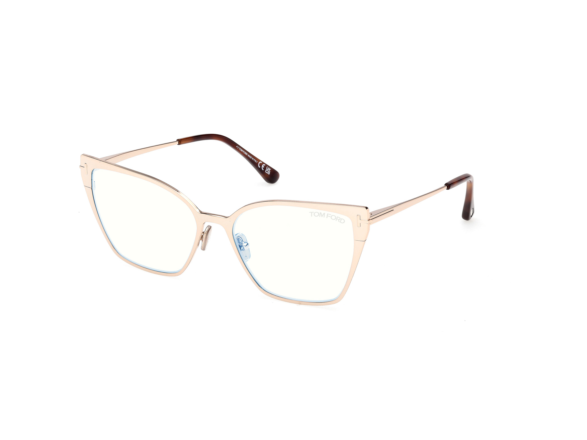 TOM FORD FT6051-B Eyeglasses 028 - SHINY ROSE GOLD 56mm
