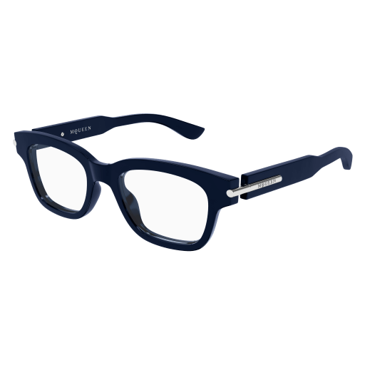 Alexander-McQueen AM0497O Eyeglasses 008 BLUE 52mm