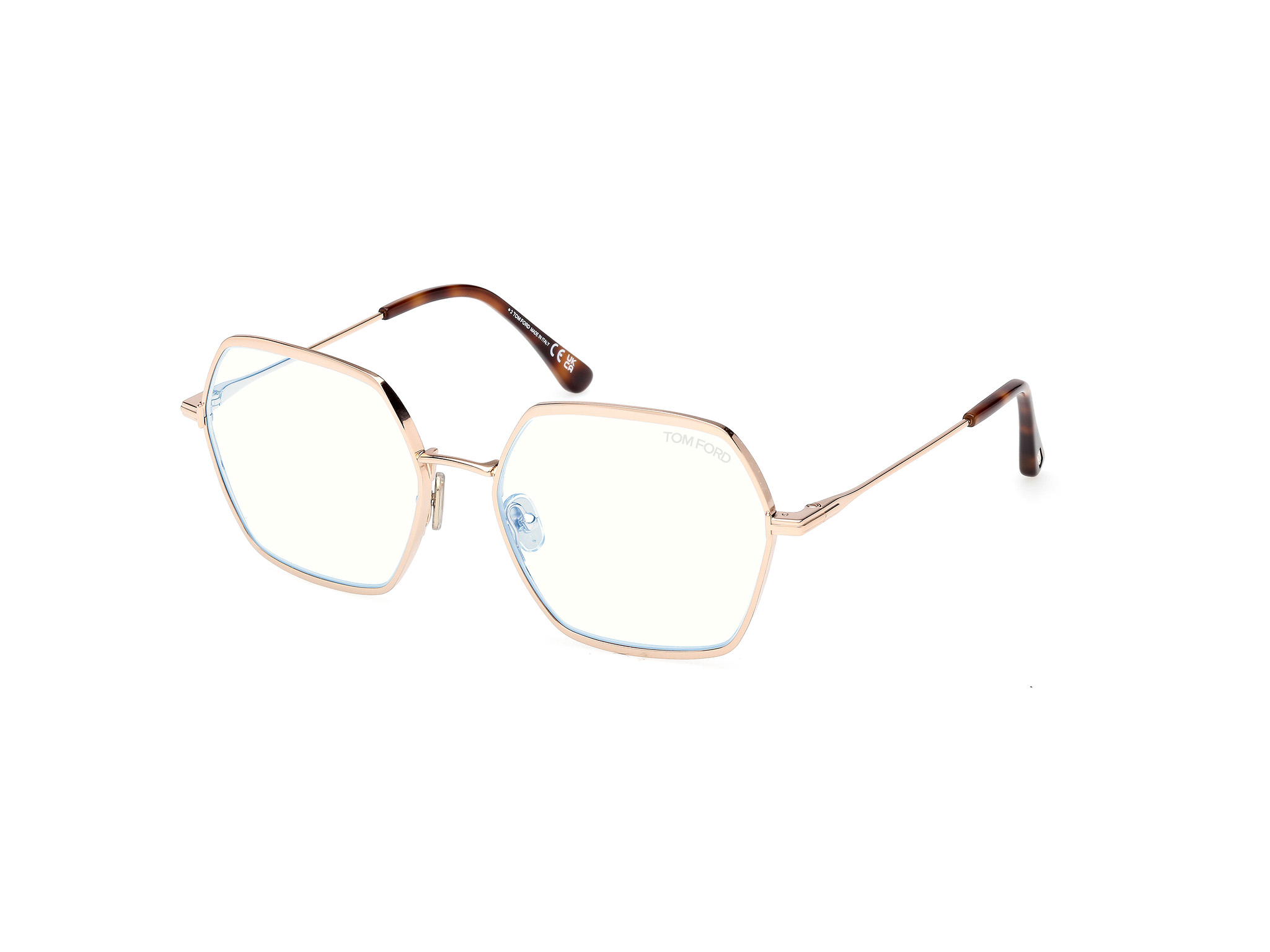 TOM FORD FT6050-B Eyeglasses 028 - SHINY ROSE GOLD 56mm