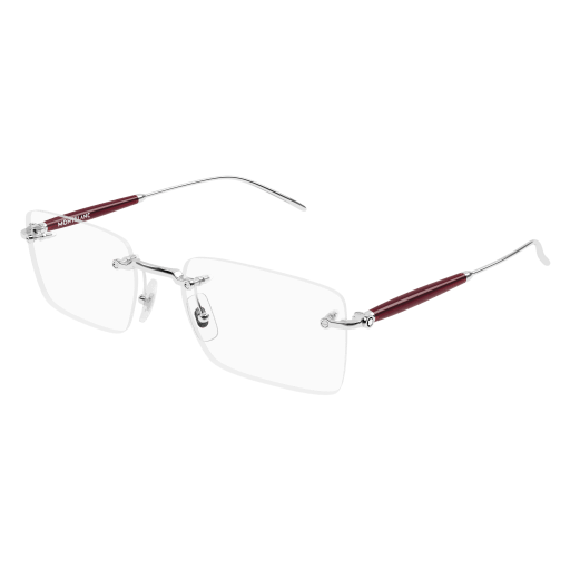 Montblanc MB0411O Eyeglasses 003 SILVER 55mm
